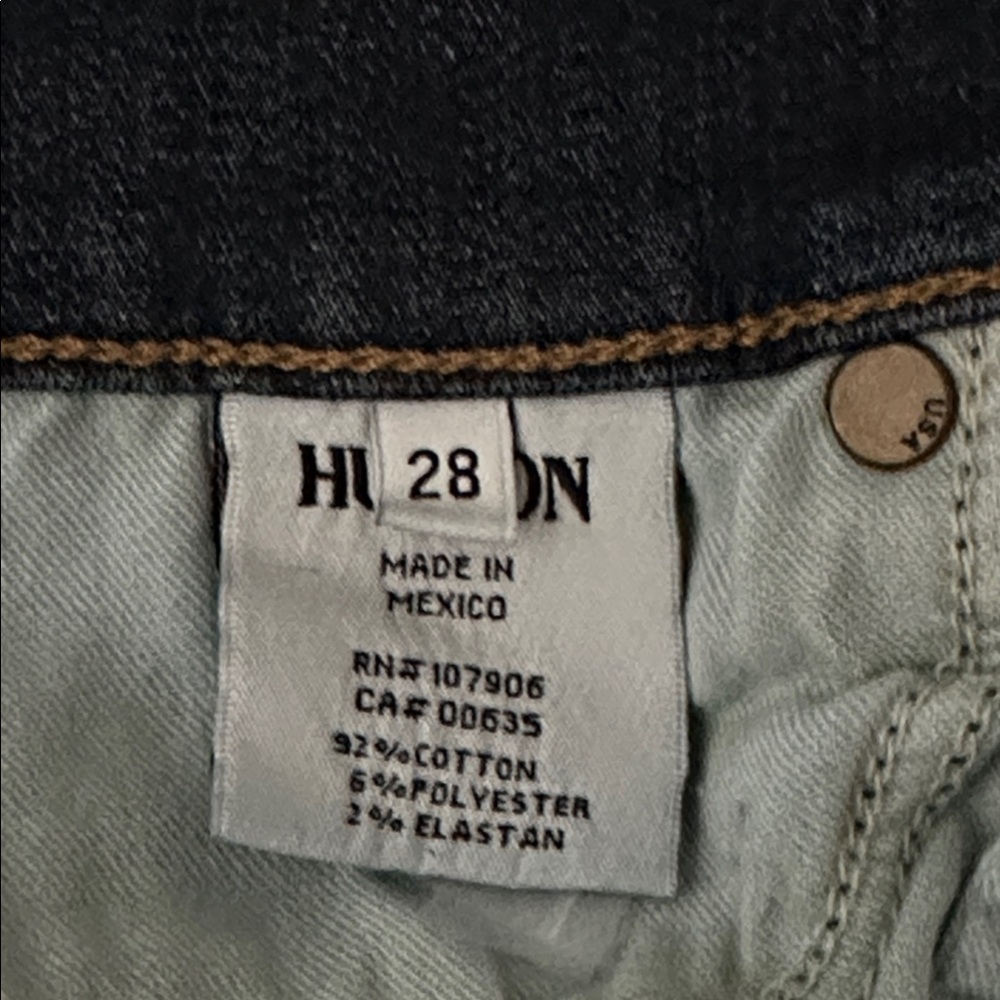 Hudson Jeans Dark Blue Nico Mid rise Super Skinny Women's Jeans size 28 - Picture 6 of 10